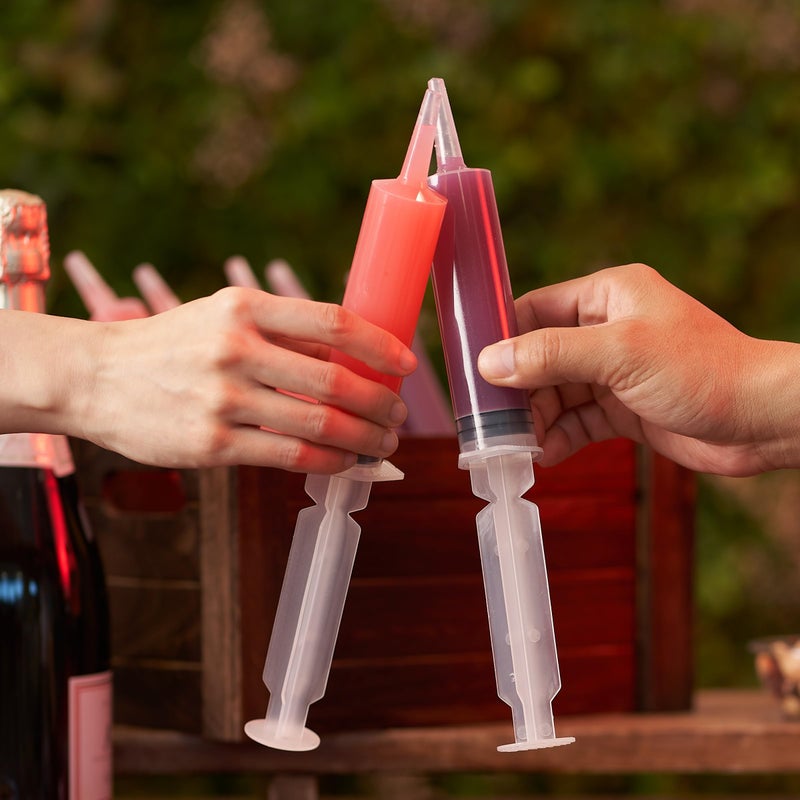 THE TWIDDLERS 50 Large Reusable Novelty Jello Shot Syringes with Caps for Parties, 2oz - Sturdy & BPA Free - Image 2